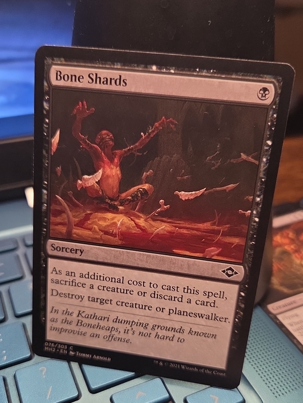 Bone Shards - Black Sorcery Card (Magic: The Gathering)